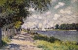 Ready to hang paintings on stretched canvas - Claude Monet - 24 x 16 inches - The Seine at Argent...