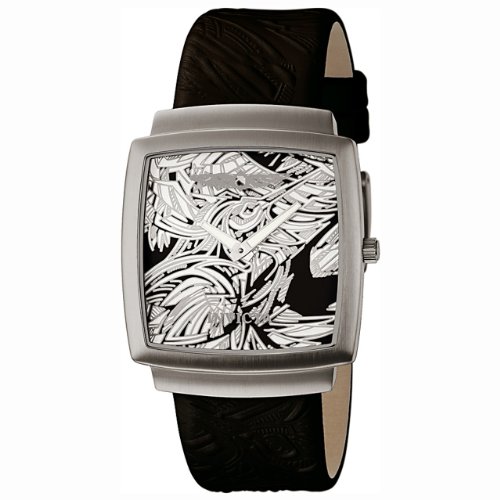 Invicta Men's 5884 Yellow Adrenaline Lo-Pro Collection Black Leather Artist Design Watch