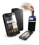 Tuff-Luv In-Genius Ledertasche f�r Samsung Galaxy S2 i9100 - schwarz