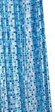 Croydex Blue Mosaic PVC Shower Curtain