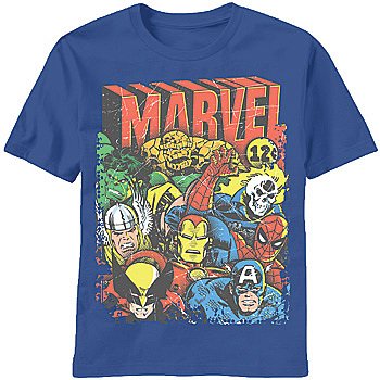  Marvel Superhero Squad - Vintage Comic Book Characters T-Shirt