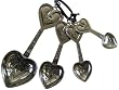 Ganz Endless Love Hearts Measuring Spoons (4pcs) - Measuring Spoons