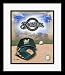 Milwaukee Brewers MLB Team Logo and Baseball Cap Collage Framed 8 x 10 Photograph