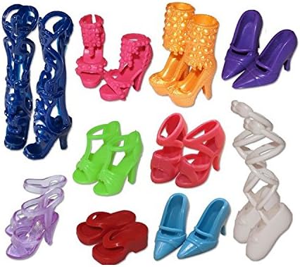 Viskey Pack of 10 Children Girls Toys, Shoes