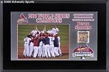 St. Louis Cardinals 2006 World Series 7x11 Plaque With Game Used Dirt