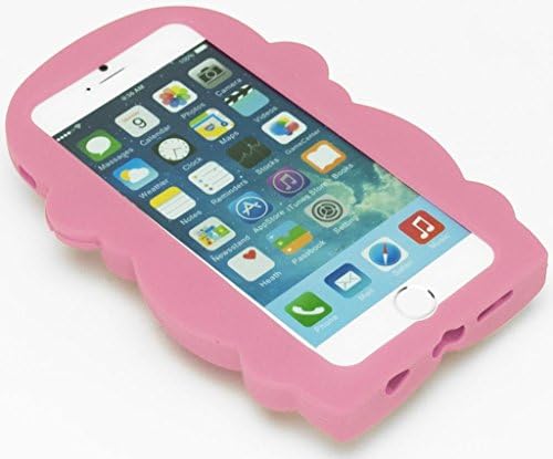 For Iphone 6 4.7" - Monkey Style 3D Design Silicone Flexible Cover Case - Pink Monkey