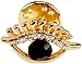 Evil Eye Rhinestone Collar Brooch + FREE GIFT BAG