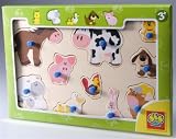 SES creative 05366 - Holzpuzzle Bauernhof - 