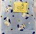 BABY BLANKET BEANSPROUT BLUE DOG 30"X36"