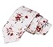Floral Tie Men's Cotton Printed Flower Neck Tie Skinny Neckties (14)