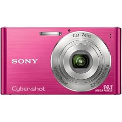Sony DSC-W320P Digitalkamera (14 Megapixel, 26mm Carl Zeiss Vario Tessar Weitwinkelobjektiv mit 4fach optischem Zoom, 6,9 cm (2,7 Zoll) LC-Display) pink