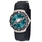 NFL Men's NFL-AGV-PHIAgent Series Philadelphia Eagles Velcro Watch