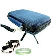 Garmin Nuvi GPS Models Size 4.3 BLUE Hard Shell Cube Garmin Accessories Carrying Case for All Garmin Models + Garmin GPS 4.3 universal Car Charger Adapter + Live*Laugh*Love Wristband!!!