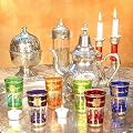 6 orientalische Teegl�ser Tisu bunt/gold