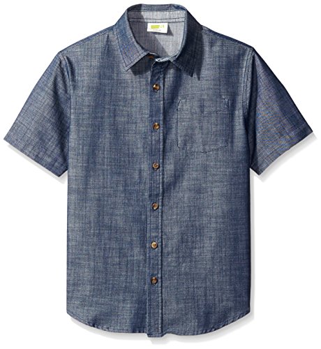 Crazy 8 Big Boys Kid Boy Chambray Woven Shirt, Chambray, Large/10-12