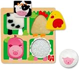 Jumbo Spiele 18017 - Holzpuzzle Bauernhoftiere mit Pl�scheinlagen - 
