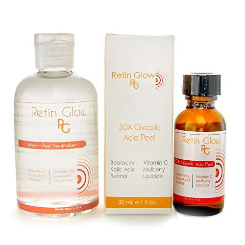 30 Glycolic Acid Chemical Peel with FREE Neutralizer! Contains Retinol