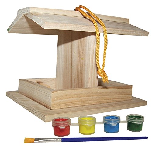 My Little Garden / Paint Your Own Wood Bird Feeder Home Decor Backyard