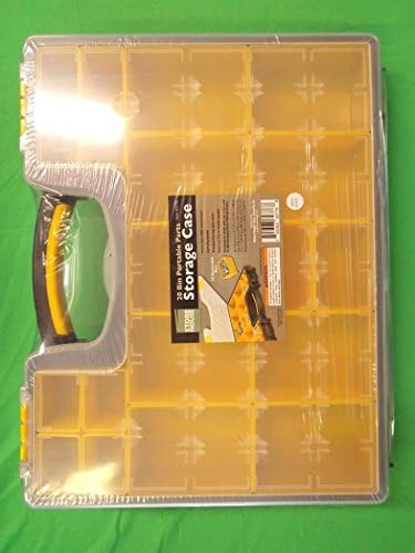 20 Bin Medium Portable Parts Storage Case
