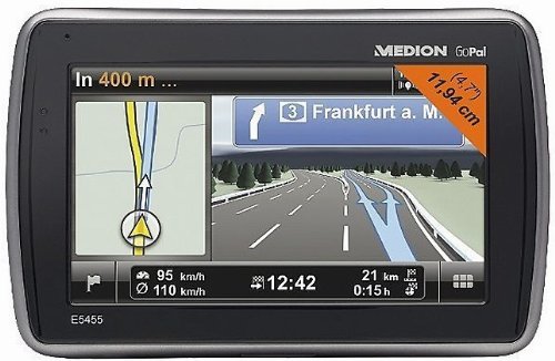MEDION MD 97819 Design Navigation 11,94cm Display GoPal 6 ° FULL Touchscreen ° West- Ost Europa Karten ° TMA ° Bluetooth ° FM Transmitter