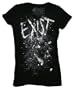 Cease To Exist V-Neck Ladies T-shirt in Black by Glamour Kills Clothing, Size: Small