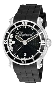 Chopard Women's 288525-3005 Happy Sport Round Black Waved Dial Watch by MUSIC TRADE