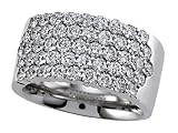 2.05 cts Diamond Round Band - Platinum, 18kt White or Yellow Gold LIFETIME WARRANTEE