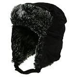 Corduroy Trooper Hat-Black W28S41D