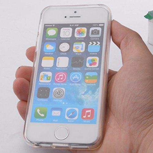 Transparent (Clear) Hard Case Compatible with iPhone SE, iPhone 5 and iPhone 5s