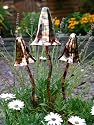 Metallic Toadstools - 3 set - Shiny Copper Speckle