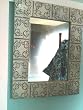 Antique Tin Mirror (Maple Leaf)