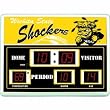 Wichita State Shockers Scoreboard Clock Thermometer 14"x19" ScoreBoard/Clock/Therm-Wichita St - NCAA College Athletics Fan Shop Sports Team Merchandise