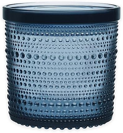 Iittala Kastehelmi Large Jar with Lid in Rain