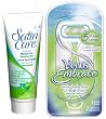 Venus Embrace Razor, with Satin Care Sensitive in Shower Body Lotion