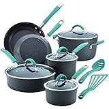 Rachael Ray Cucina 87641 12-Piece Cookware Set, Gray