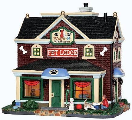 Coventry Cove by Lemax Christmas Village Building Wags-N-Whiskers Pet Lodge Lighted House by Coventry Cove