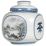Winter Scene Tea Canister