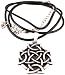Solid Pewter Celtic Knot Cross Pendant / Necklace