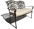 Strathwood St. Thomas Cast Aluminum 2-Seater Loveseat with Cushion