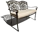 Strathwood St. Thomas Cast Aluminum 2-Seater Loveseat with Cushion