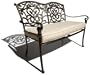 Strathwood St. Thomas Aluminum 2 Seater Loveseat with Seat Cushion