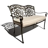 Strathwood St. Thomas Cast Aluminum 2-Seater Loveseat