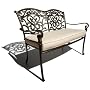 Strathwood St. Thomas Cast Aluminum 2-Seater Loveseat with Cushion