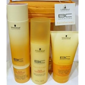 Schwarzkopf BC Bonacure Hairtherapy Sun Guardian Trio: (Hair and BodyShampoo: 8.5 Fl. Oz. + Spray Protector Solar UV Protection Spray: 6.8 Fl. Oz. + After Sun Treatment: 5.1 Fl. Oz.)