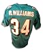 Autographed Ricky Williams Teel Dolphins Jersey
