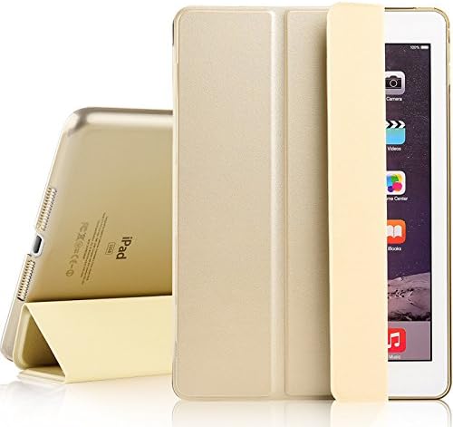 Ipad Air Case Ultra Slim Light Full Body Stand with Auto Wake Sleep Smart Protection Case for Ipad Air1 Ipad 5 (Gold)
