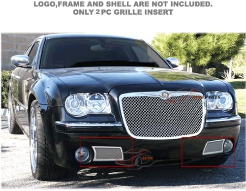 AUTOPARTS 2005-2010 Chrysler 300C Bumper Stainless Mesh Chrome Grille Insert Lower Bumper