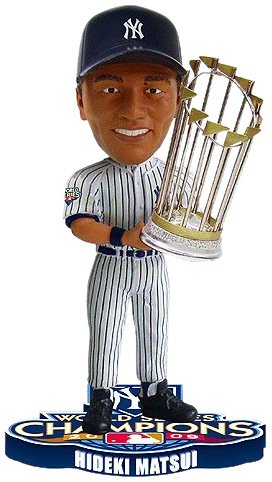 MLB New York Yankees Hideki Matsui #55 2009 World Series Champions Bobble Head