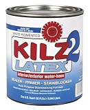 Masterchem Industries 20002 Kilz 2 Interior and Exterior White Pigmented Primer Sealer and Stain Killer Qt