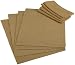 DII Taupe Table Linen Set, Includes 4-Rib Placemats and 4-Napkins